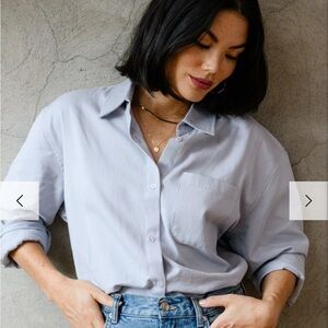 ABLE Harris Oversized Button Down Shirt, in Excellent Like-New Condition, Size S